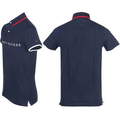 Áo Polo Tommy Hilfiger Flag Logo Fashion Tops Pique Navy [78E9839 416]