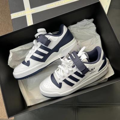 Giày Adidas Forum Low White/Navy [gy5831]