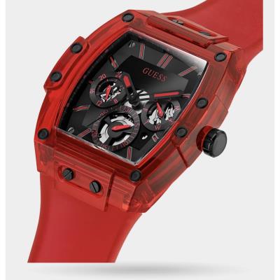 Đồng hồ Guess Red  Dial Red Silicone Watch [GW0203G5]