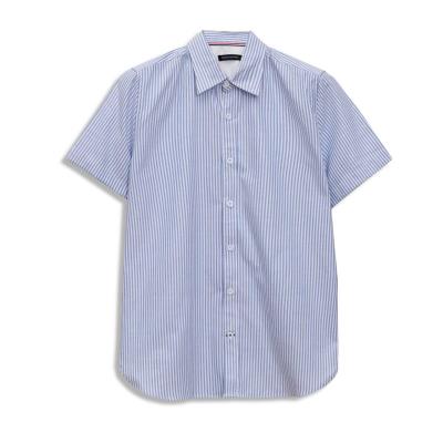 Áo Sơ Mi Francis Mantini Short Sleeve ''White Blue''