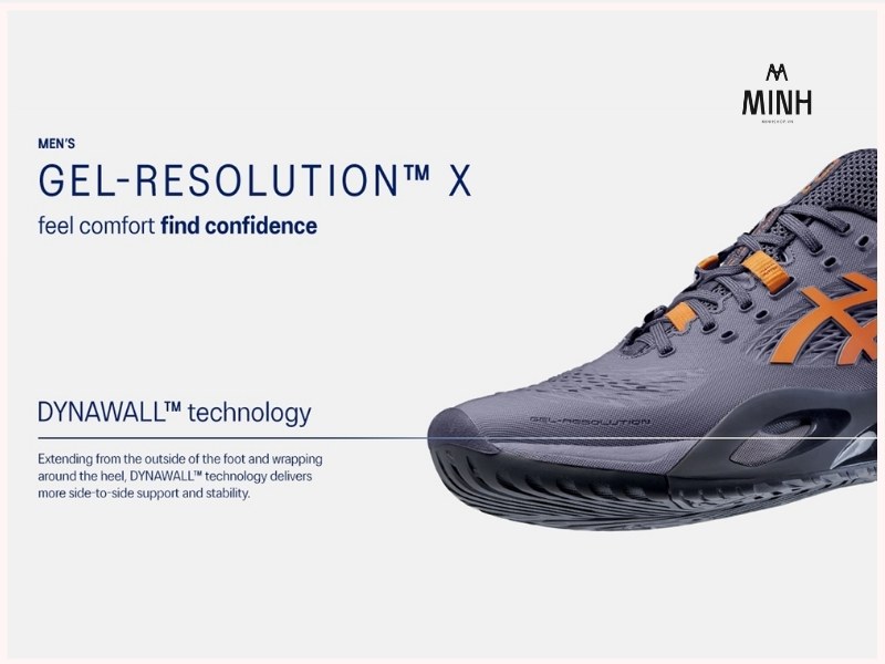 DYNAWALL™ mở rộng trên Asics Gel Resolution X