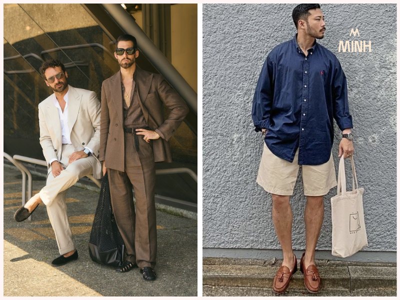 Mang giày loafer nên để lộ mắt cá chân 
