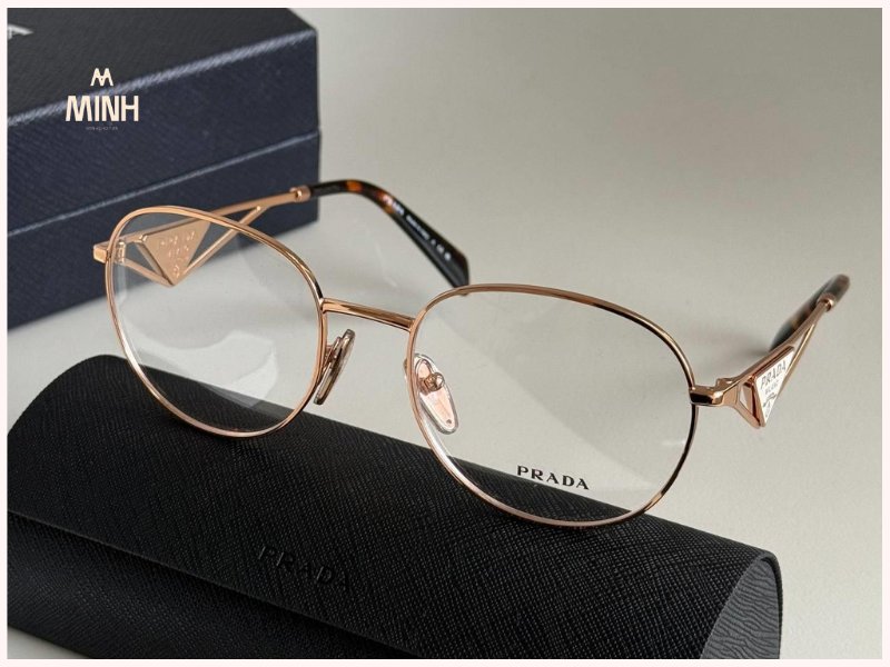 Kính Prada Eyeglasses ''Rose Gold''
