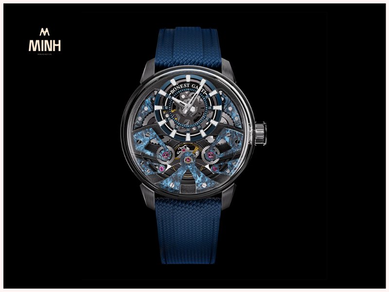 Đồng Hồ Bonest Gatti Automatic Movement Round Shaped Carbon Fiber Dial 