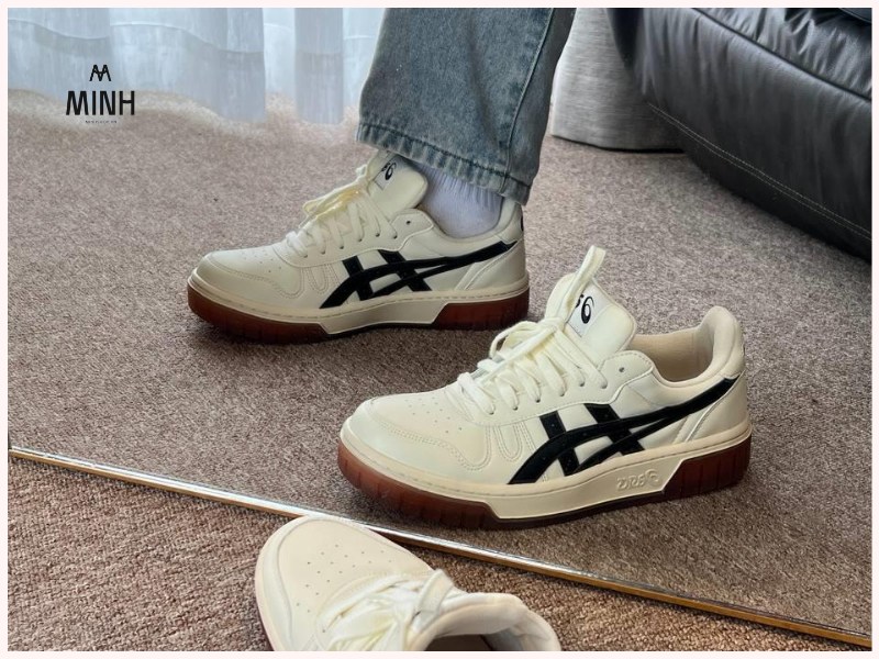 Giày Asics Court MZ Cream Black Gum