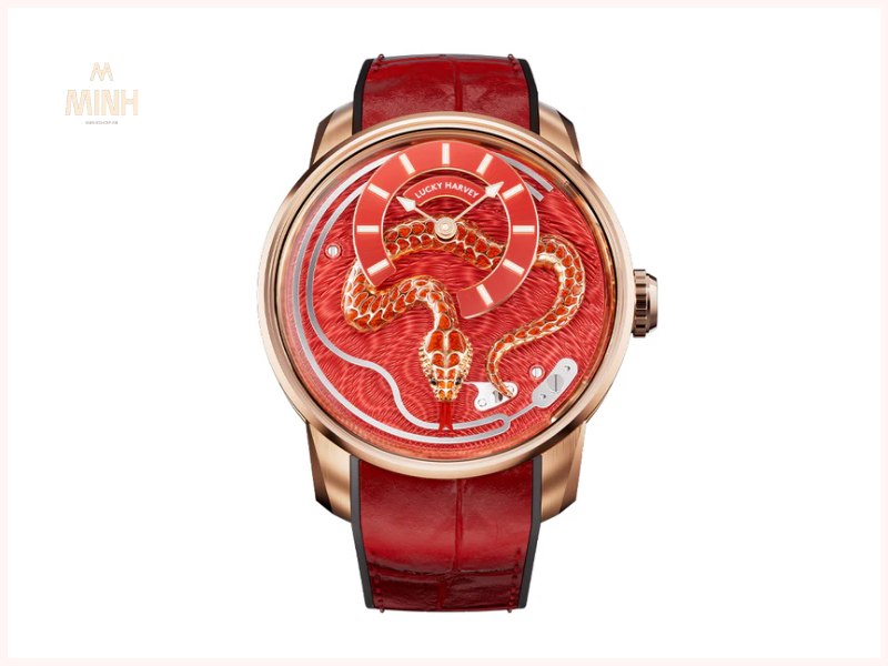 Đồng Hồ Lucky Harvey 2025 Red Enamel Snake Limited Edition