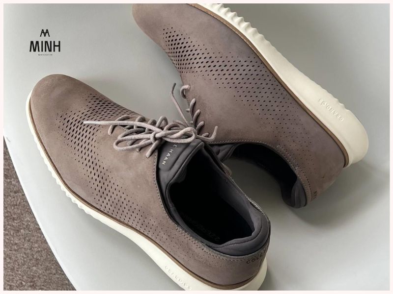 Giày Cole Haan Loafers Leather Wingtip Oxford ''Light Brown Beige''