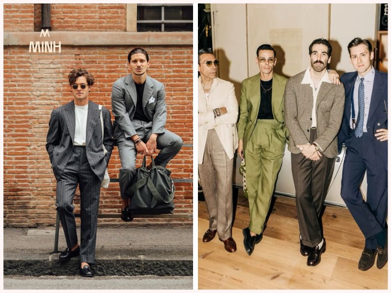 Mix giày loafer với suit chuẩn quý ông