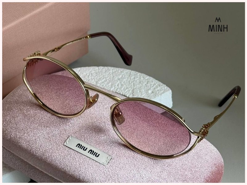 Kính Miu Miu Sunglasses ''Rose Gold''