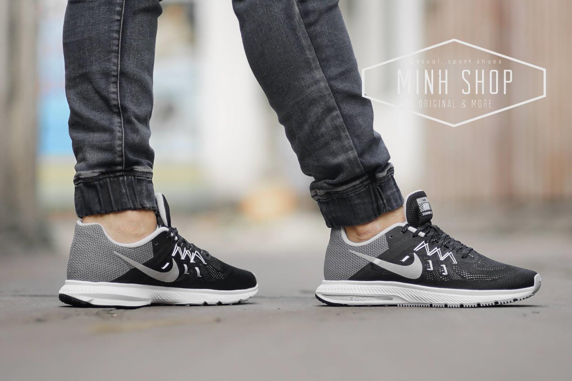 Winflow Minhshop.vn - Hàng chính hãng Nike air winflow Black white/ Flash